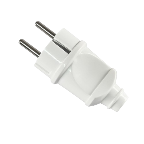 Вилка мережева із заземленням 16А пряма біла Standard Titanum Житомир - изображение 2