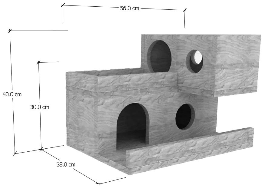 Домик для шиншиллы 