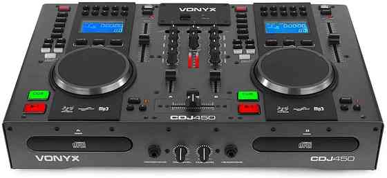 VONYX Dual Twin CD USB-плеер DJ Настольный микшер с Bluetooth Jog Wheels Германия Ровно