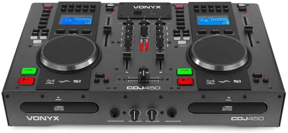 VONYX Dual Twin CD USB-плеєр DJ Настільний мікшер з Bluetooth Jog Wheels Німеччина Рівне - фото 5