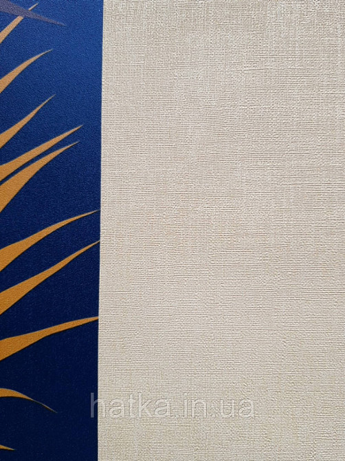 Шпалери вінілові на флізелін Petite Fleur 4 Rasch Texti 288697 на синьому тлі червоні птиці бірюзові квіти Київ - фото 1