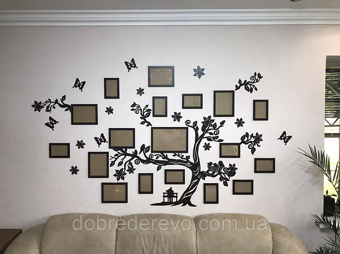 Семейное дерево на 18 фотографий / семьи / фоторамка / картина / композиция / коллаж / подарок Вижница - изображение 3