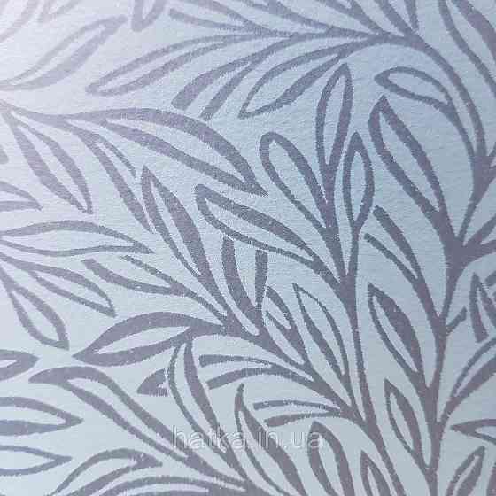 Шпалери флізелінові екологічно чисті Rasch Salisbury 0.53х10 листя гілки маленькі чорні на темно сірому Київ