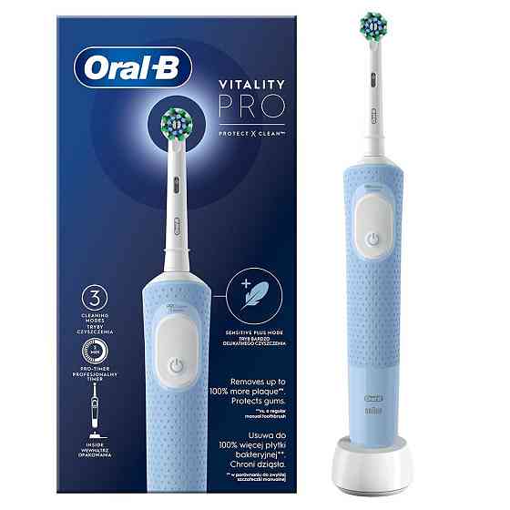 Зубна електрощітка Braun Oral-B Vitality D103.413.3 Pro Protect X Clean Cross Action Blue ( 11602 ) Харьков