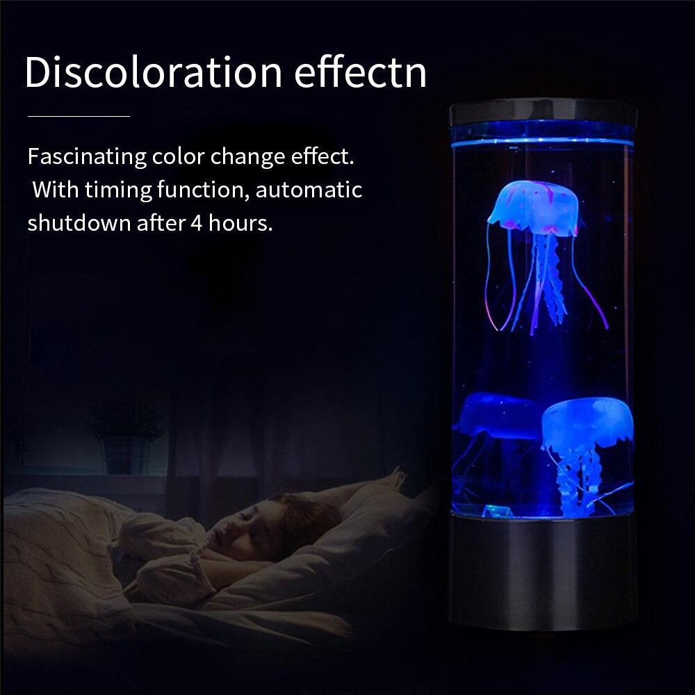 Лампа Аквариум с силиконовыми медузами ПУЛЬТ УПРАВЛЕНИЯ!! Jellyfish Mood Lamp, USB LED, ночник Кременчуг - изображение 3