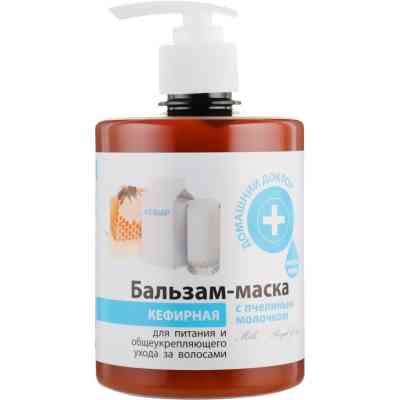 Маска для волос Домашній Доктор Кефирная с пчелиным молочком 500 мл (4823015929892) Винница