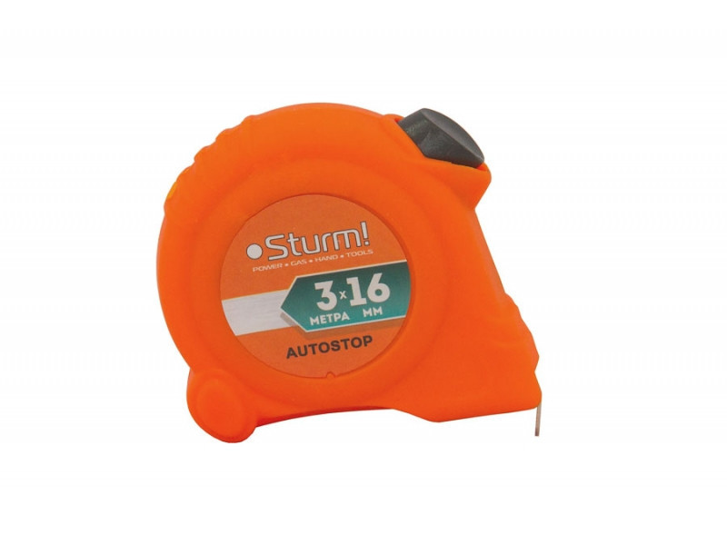 Рулетка с автостопом, 3мХ16мм, Sturm! 3100301 (читать описание) Ровно - изображение 1
