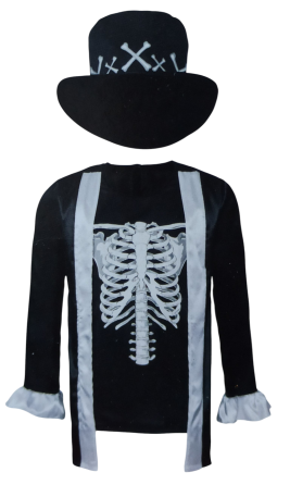 Чоловічий костюм Король Мертвих для вечірки на Хелловін розмір L 52-54 чорний Київ