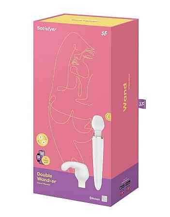 Смарт вібромасажер зі змінною головкою Satisfyer Double Wand-er Sex Aura Київ