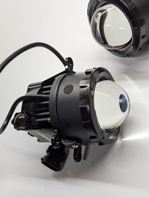 Протитуманні фари LED лінза універсальна 3,5 дюйма 90 мм туманка 60 ватт біла/жовта (два режими) Харків - фото 6