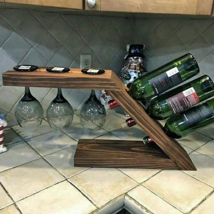 Настільна винна полиця "Чамсо" капучино Миколаїв - фото 1