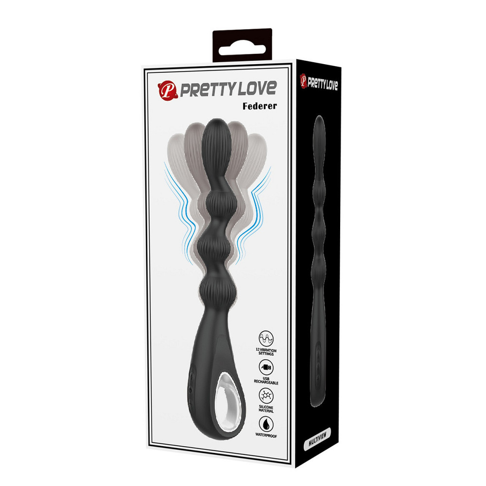 Анальная цепочка Pretty Love - FEDERER 12 vibration functions, BI-300081 Sex Aura Киев - изображение 9