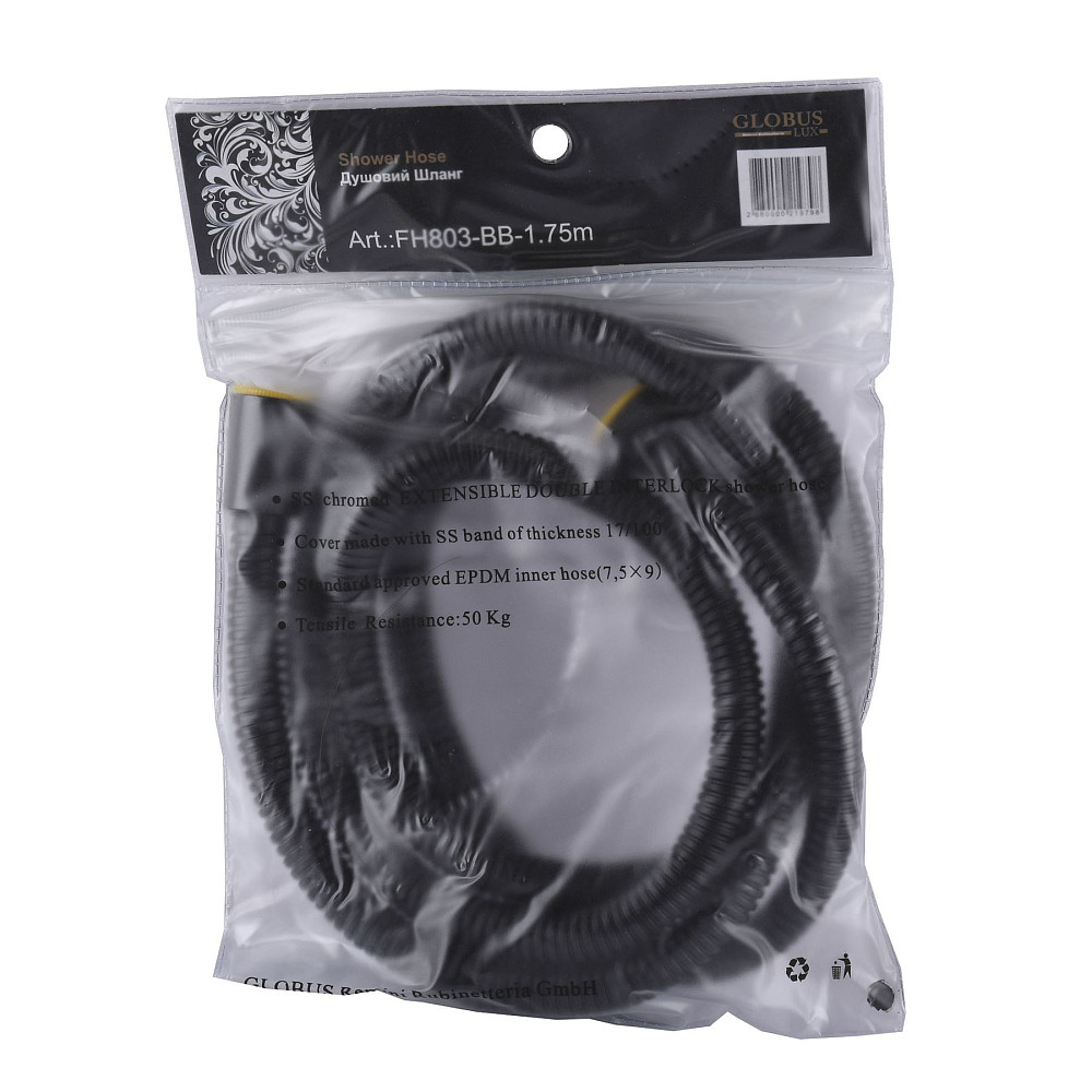 Шланг душовий Globus Lux FH-803-BB-175 Луцьк - фото 2