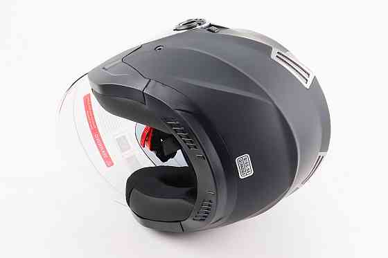 Шолом відкритий+відкидні окуляри BLD-708 S (55-56см), ЧОРНИЙ матовий Киев