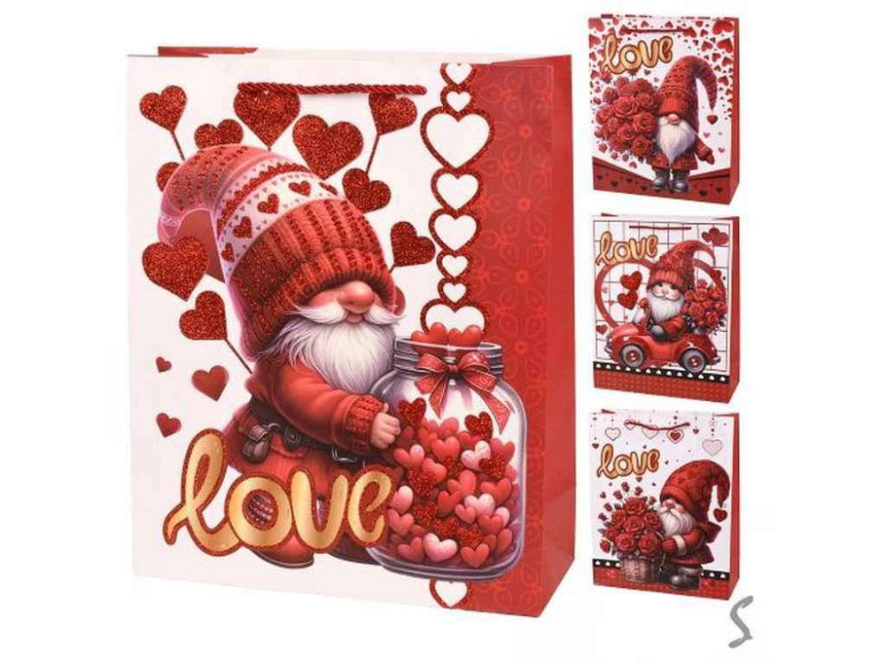 Пакет подарочный M Love You 26*32*10см бумажный R98086 ТМ STENSON Киев - изображение 1