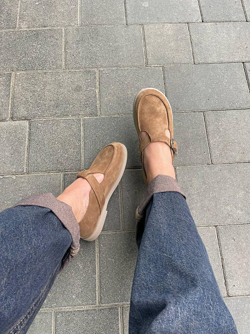 Vanessa Лофери жіночі VANESSA T-304-01 пісочна (весна-осінь, замша натуральна) (5828) Коломия - фото 6