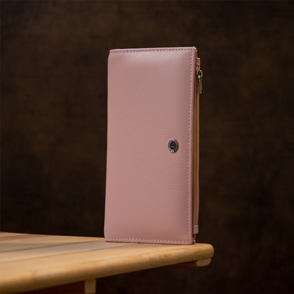 Женский кошелек из натуральной кожи ST Leather 19383 Розовый Киев - изображение 8