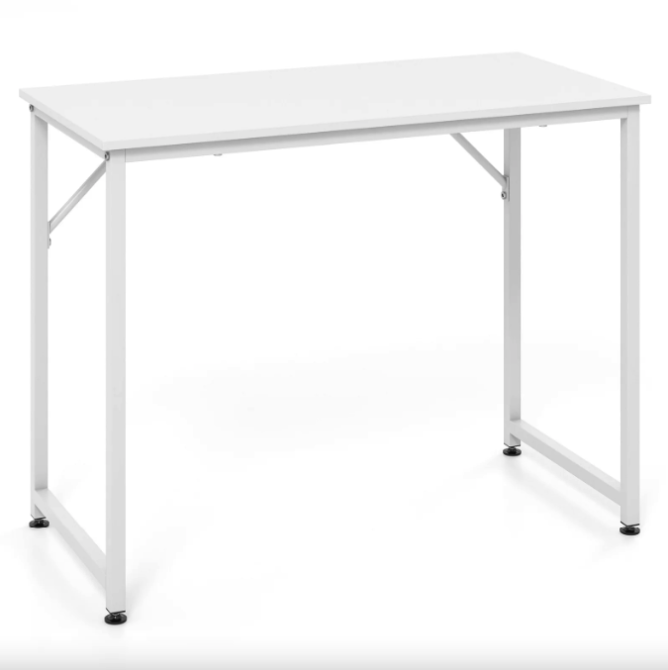 Комп'ютерний стіл Costway Helena із металевим каркасом білий Киев - изображение 1