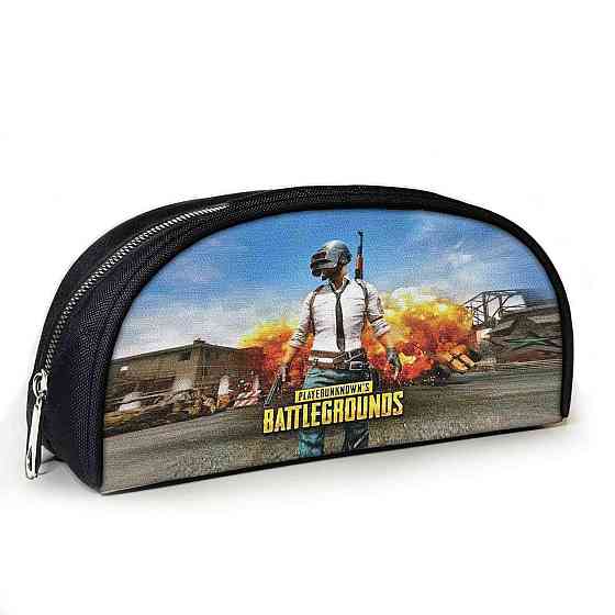 Пенал шкільний з принтом PUBG: Battlegrounds 23х10х8 см з принтом для хлопчика (3826) Київ