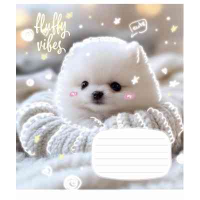 Зошит Школярик Fluffy vibes 12 аркушів клітинка (012-3546K) Вінниця