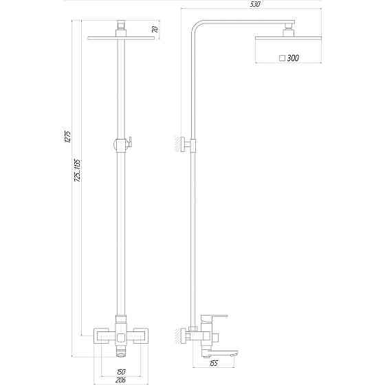 Душевая система Globus Lux MILANO DS0026 Киев