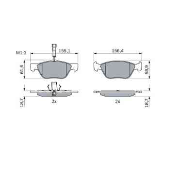 Гальмівні колодки Bosch 0 986 494 004 Вінниця