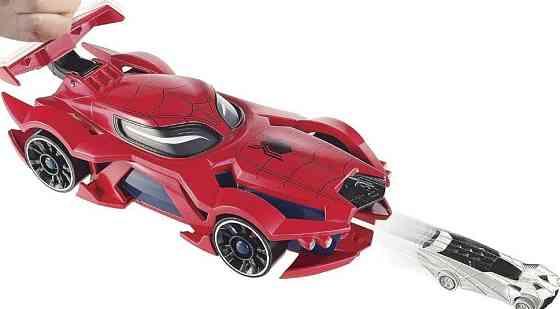 Машинка Хот Вилс Человек Паук пускатель Hot Wheels Marvel Spider-Man.  ОРИГІНАЛ! Харьков