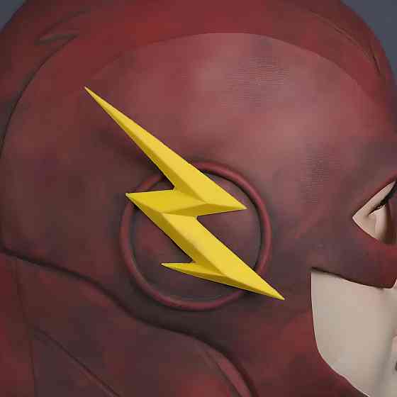Маска Flash RESTEQ человек молния для взрослых, латексная. Косплей Барри Аллен Киев