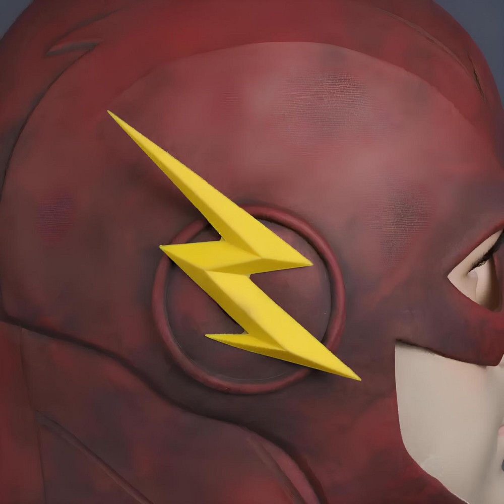 Маска Flash RESTEQ человек молния для взрослых, латексная. Косплей Барри Аллен Киев - изображение 3