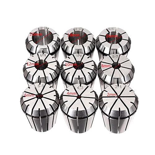 Цанги затискні 9шт ER32, 2-20мм, для ЧПУ верстата Вінниця - фото 2