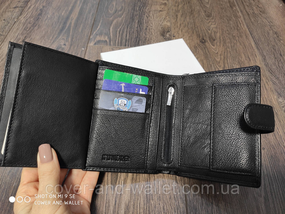 Шкіряний чоловічий гаманець вертикального типу Marco Coverna Київ - фото 3