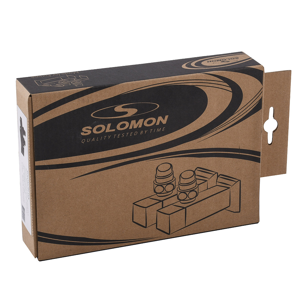 Набір Кран напівобертовий кутовий з американкою SOLOMON LUX 1/2″ CUBE BLACK 8888 (1уп) Тернополь - изображение 7
