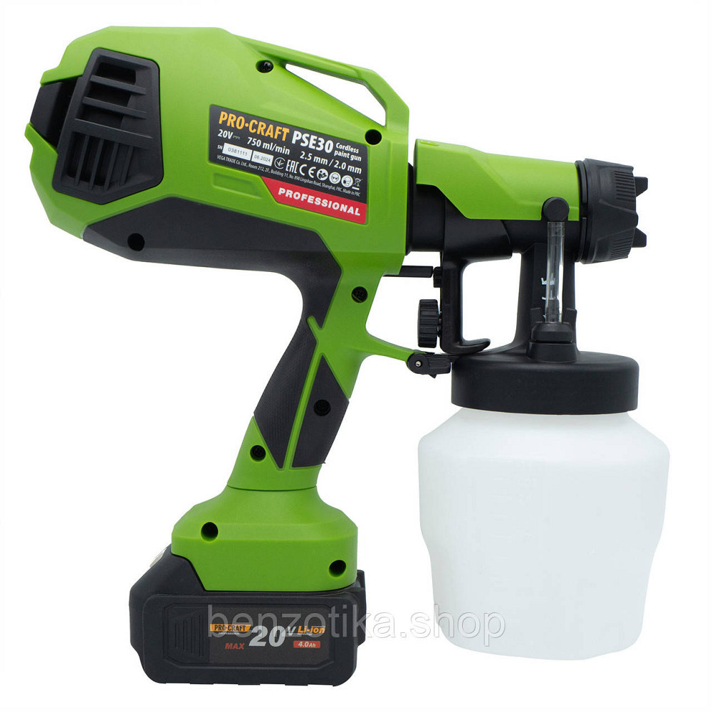 Акумуляторний фарбопульт Procraft PSE30 (без акб та зп) Киев - изображение 4