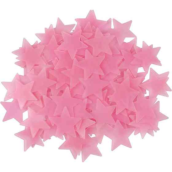 Декоративні зірочки 95 штук 3 см рожевий Київ