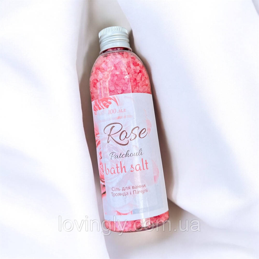 Натуральна морська сіль для ванн "Троянда і Пачулі", 100 мл Ірпінь - фото 2