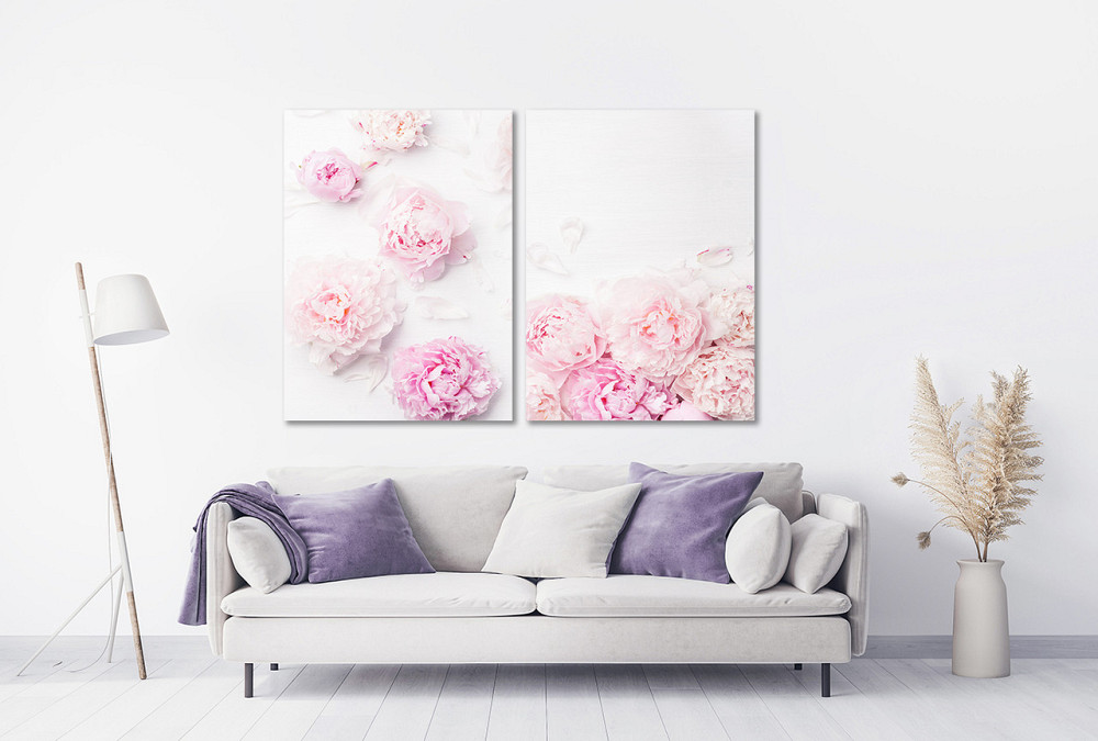 Модульная картина в гостиную / спальню  Ніжні піони   TLV-2_047 120х170 см Київ - фото 2
