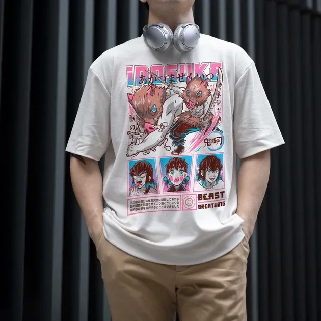 Футболка чоловіча з  принтом Клинок, рассекающий демонов Іноске Хашибіра 7 WE Розмір 48 Anime0961 Дніпро - фото 4