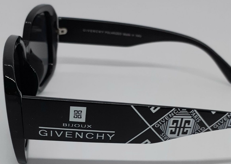 Жіночі брендові окуляри чорні із сірим логотипом поляризовані. Київ - фото 4