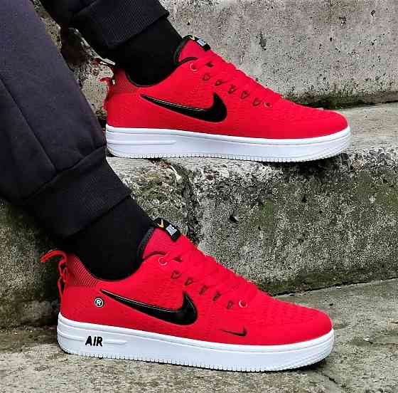 Кроссовки Nike Force Красные Мужские Форсы Найк (размеры: 40,41,42,43) Днепр