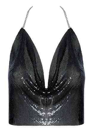 Чорний топ Cottelli Collection Metal Top black 2450542 S-L Sex Aura Київ