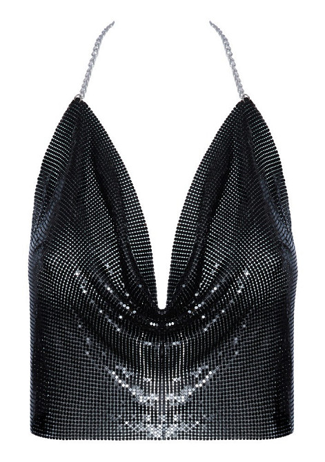 Чорний топ Cottelli Collection Metal Top black 2450542 S-L Sex Aura Київ - фото 6