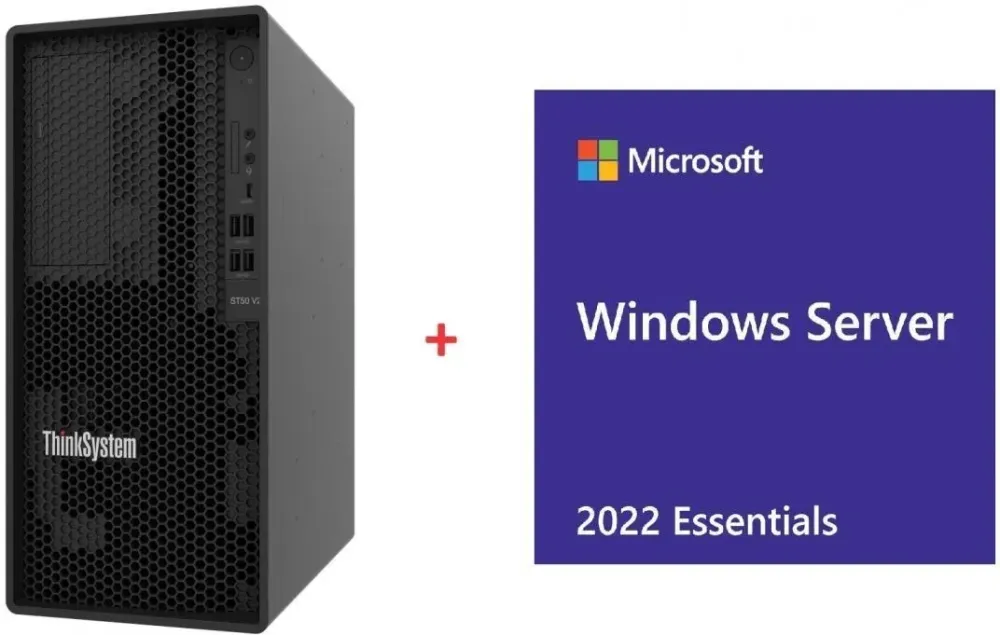 Сервер Lenovo Сервер ST50 v2 Xeon E-2324G 4 16GB/2x960GB Київ - фото 1