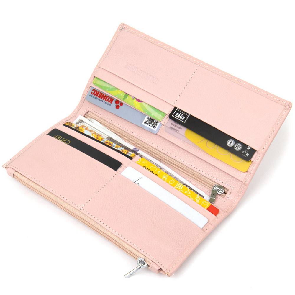 Жіночий гаманець з натуральної шкіри ST Leather 19383 Рожевий Київ - фото 5