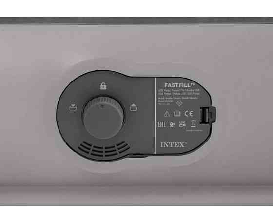 Надувне одномісне ліжко з електронасосом USB Intex 191х99х30 см Київ
