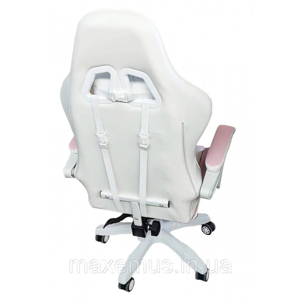 Геймерское раскладное кресло игровое для приставки профессиональное стул компьютерный Bonro B 8 1 3 розовый Мостиска - изображение 9