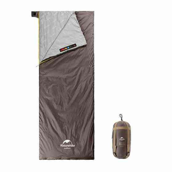Спальник надлегкий Naturehike Summer LW180 NH21MSD09 лівий, (15°C), p-p XL,  коричневий Київ