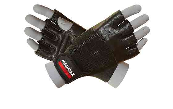 Рукавички для фітнесу MadMax MFG-248 Clasic Exclusive Black M Київ