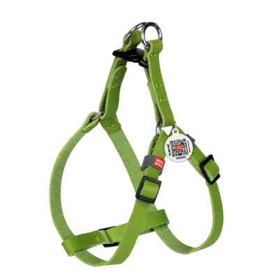Шлея для котів WAUDOG Classic з QR паспортом XS Ш 10 мм В=С 28-40 см салатова (60105) Вінниця