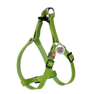 Шлея для котів WAUDOG Classic з QR паспортом XS Ш 10 мм В=С 28-40 см салатова (60105) Вінниця - фото 1