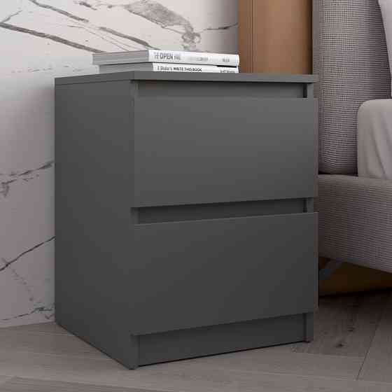 Прикроватная тумба VAYS R-5, 2 ящика без ручек, ЛДСП 40×40×53 см – тумба в спальню Львов